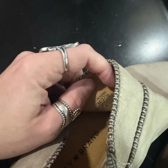 Lucky Brand Tan Suede Ankle Boots - Picture 5 of 5